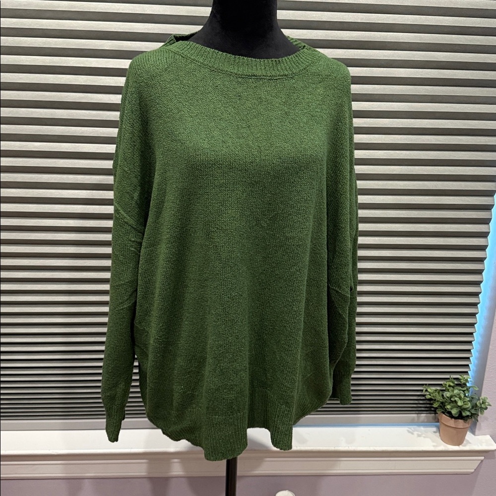 SHEIN Curvy Women's Olive Sweater